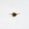 Evenfall Ring, 1.53ct. Bicolor Yellow and Greenish-Blue Australian Sapphire (14k Yellow Gold)