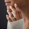 Snowdrift Ring, 1.49ct. Yellowish Green Montana Sapphire