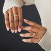 Snowdrift Ring, 1.49ct. Yellowish Green Montana Sapphire