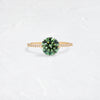 Garden Rose Ring, 1.76ct. Green Diamond - OOS (14k Yellow Gold)