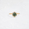 Winters Eve Ring, 1.28ct. Green Montana Sapphire (14k Yellow Gold)