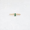 Edison Ring, 0.19ct. Green Diamond (14k Yellow Gold)