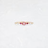 Scattered Distance Band, Pink Sapphire (14k Yellow Gold)