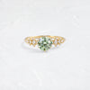 Grand Edison Ring, 1.05ct. Lab-Grown Green Diamond (14k Yellow Gold)