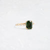 Zoom in on Distance Ring, 2.32ct. Yellowish-Green Thai Sapphire (14k Yellow Gold)