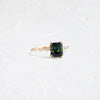 Zoom in on Distance Ring, 2.05ct. Greenish-Blue Australian Sapphire (14k Yellow Gold)