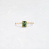 Distance Ring, 1ct. Yellow-Green Australian Sapphire (14k Yellow Gold)