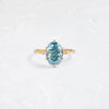 Trestle Ring, 2.53ct. Blue Diamond (14k Yellow Gold)