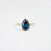 Trestle Ring. 2.24ct. Blue Diamond - OOS (14k Yellow Gold)