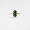 Trestle Ring, 1.56ct. Green Diamond (14k Yellow Gold)