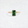 Trestle Ring, 1.33ct. Green Diamond (14k Yellow Gold)