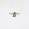 Poppy Seed Ring, 1.1ct. Green Diamond (14k Yellow Gold)