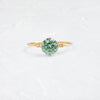 Poppy Seed Ring, 1.2ct. Lab-Grown Green Diamond (14k Yellow Gold)