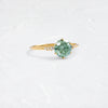 Zoom in on Poppy Seed Ring, 1.2ct. Lab-Grown Green Diamond (14k Yellow Gold)
