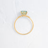 Zoom in on Poppy Seed Ring, 1.2ct. Lab-Grown Green Diamond (14k Yellow Gold)