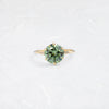 Poppy Seed Ring, 2.6ct. Lab-Grown Green Diamond (14k Yellow Gold)