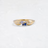 Zoom in on Pinched Band in Lilac (14k Yellow Gold)