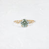 On The Horizon Ring, 1.25ct. Lab-Grown Green Diamond (14k Yellow Gold)