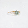 On The Horizon Ring, 1.25ct. Lab-Grown Green Diamond (14k Yellow Gold)