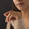 On The Horizon Ring, 1.25ct. Lab-Grown Green Diamond (14k Yellow Gold)