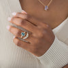 Zoom in on On The Horizon Ring, 1.57ct. Lab-Grown Blue-Green Diamond - OOS