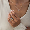 Zoom in on On The Horizon Ring, 1.57ct. Lab-Grown Blue-Green Diamond - OOS