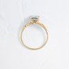 Zoom in on On The Horizon Ring, 1.57ct. Lab-Grown Blue-Green Diamond - OOS (14k Yellow Gold)