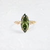 On The Horizon Ring, 2.52ct. Green Diamond (14k Yellow Gold)