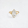 Zoom in on Elixir Ring, 3.02ct. Lab-Grown Marquise Cut (14k Yellow Gold)