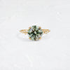 On The Horizon Ring, 2.81ct. Green Diamond - OOS (14k Yellow Gold)