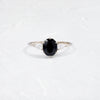 First Light Ring, 1.21ct. Dark Blue Sapphire - OOS (14k White Gold)