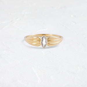 |Colorless|14k Yellow Gold