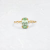 Distance Ring, 2.18ct. Pale Green Merelani Mint Garnet - OOS (14k Yellow Gold)