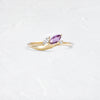 Zoom in on Grand Cresting Ring - Purple (14k Yellow Gold, Purple)