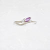 Grand Cresting Ring - Purple (14k White Gold, Purple)