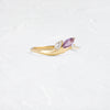 Zoom in on Grand Cresting Ring - Purple (14k Yellow Gold, Purple)
