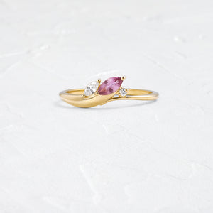 |Dusty Rose|14k Yellow Gold