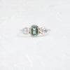 Moonrise Ring, 0.59ct. Mint Green Tourmaline (14k White Gold)