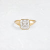 Elixir Ring, 3.13ct. Asscher Cut (14k Yellow Gold)