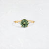 Windlass Ring, 1.8ct. Yellowish Green Montana Sapphire (14k Yellow Gold)