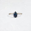 Windlass Ring, 1.22ct. Color Change Blue-Purple Sapphire (14k White Gold)