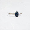 Windlass Ring, 1.22ct. Color Change Blue-Purple Sapphire (14k White Gold)