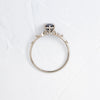Windlass Ring, 1.22ct. Color Change Blue-Purple Sapphire (14k White Gold)