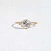 Blossom Ring, 1.01ct. Salt and Pepper Natural Diamond (14k Yellow Gold)