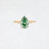 Poppy Seed Ring, 1.70ct. Green Diamond (14k Yellow Gold)