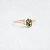Zoom in on Evenfall Ring, 1.32ct. Yellow-Green Montana Sapphire (14k Yellow Gold)