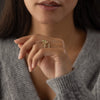 Zoom in on Emboss Ring, 1.5ct. Lab-Grown Green Diamond