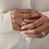 Zoom in on Traverse Ring, 1.69ct. Lab-Grown Mint Green Diamond