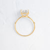 Zoom in on Hillside Ring, Cushion Cut (14k Yellow Gold)