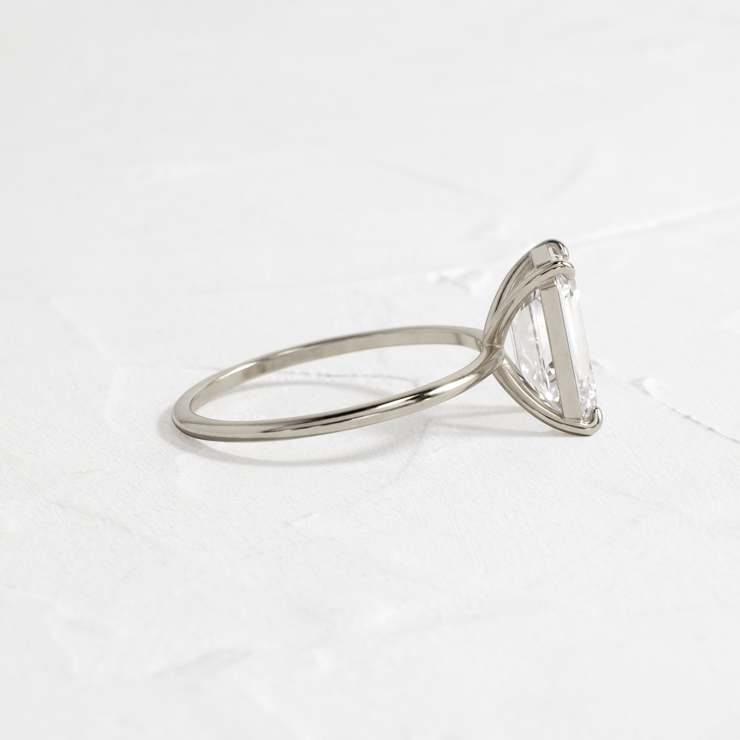 Whisper Ring, Emerald Cut - Melanie Casey